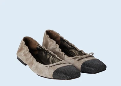 Bailarinas Brunello Cucinelli beige planas talla 39 Foto 1 de 4