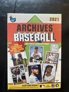 Topps Archives Baseball Blaster 2021 sigillato in fabbrica - Foto 1 di 6