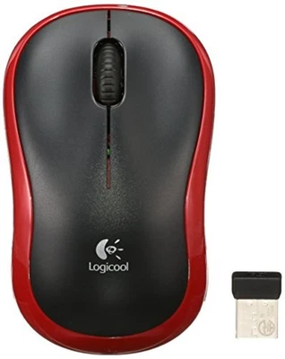 LOGICOOL mouse Wireless Red M185RD optical three-button F/S w/Tracking# Japan - Image 1 of 4