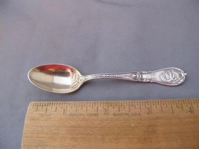 Gorham Sterling ZODIAC (1894) FEBRERO Mes de nacimiento CUCHARA DE SEMITASSE-Tazón dorado Foto 1 de 4