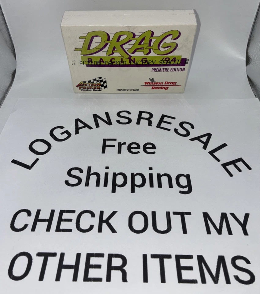 🏁 1994 Action Packed Drag Racing Premiere Edition Complete Set 42 Cards SEALED - Image 1 of 4