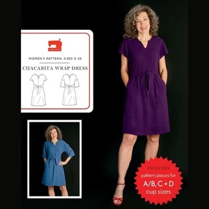 Chacarita Wrap Dress | Paper Sewing Pattern | Liesl + Co - Picture 1 of 16