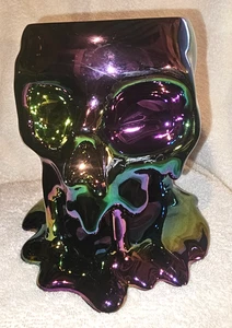 Bath & Body Works Dripping Skull Pedestal 3-Wick Candle Holder - Picture 1 of 2