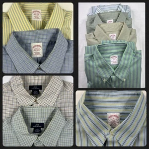 Brooks Brothers Hemd Langarm 16 35 Large XL kariert kariert Streifen Baumwolle - Bild 1 von 18