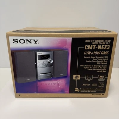 Sony CMT-NEZ3 Micro Hi-Fi Component CD/Tape/AM/FM Sealed NEW READ - Image 1 of 4