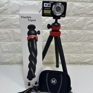 Sony Cyber-shot DSC-W210 12.1MP Digital Camera 4x Carl Zeiss Lens- Black Tested - Picture 1 of 23