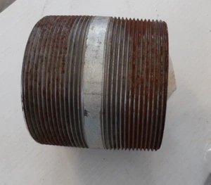 4 x 4" MPT Schedule 40 Galvanized Steel Nipple IGNPP - Picture 1 of 1
