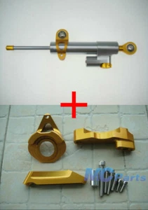 CNC Steering Damper Stabilizer Bracket Set For Suzuki GSXR 600/750 K4 04-05 TG - Bild 1 von 1