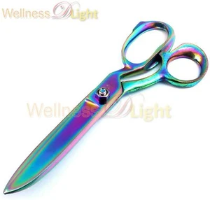8 Inch Professional Tailor Scissor Multi / Rainbow Color High Stainless Steel - Picture 1 of 3