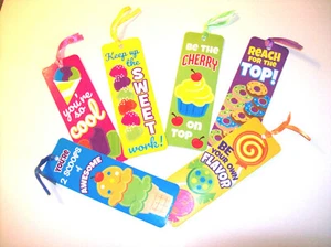 6 SWEET TREAT LAMINATED BOOKMARKS NEW - Bild 1 von 1