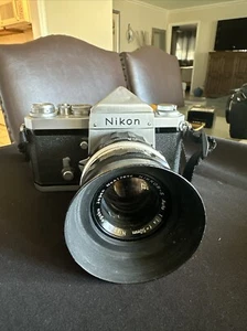 Nikon F camera w/Nikkor-S 1.4 50mm and Telemore 2x - Picture 1 of 9