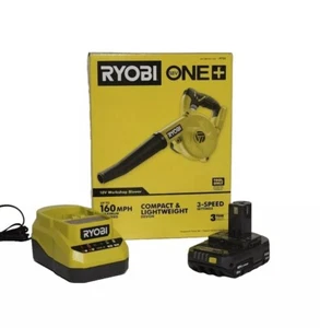RYOBI ONE+ 18V Cordless Compact Workshop Blower With Battery And Charger New !!! - Picture 1 of 8