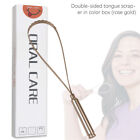 Double Sided Stainless Steel Tongue Scraper Oral Care Hygiene Cleaner Brush Bii