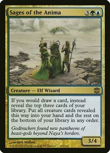 SAGES OF THE ANIMA - MTG Alara Reborn Rare Creature - Picture 1 of 1