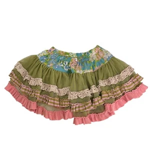Matilda Jane Skirt Girl's 2 Tutu Ruffle Short Mini Pull On Boho - Picture 1 of 9