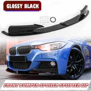 Parachoques delantero para BMW F30 serie 3 M Sport 2012-2018 labios divisores de barbilla 4 piezas/1 juego - Imagen 1 de 10