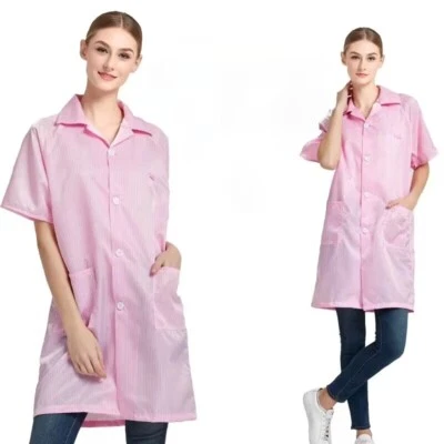 ESD-Safe Econoshield Anti-static LAB half sleeve Clothes Coat Jacket Unisex Blue - Image 1 of 4