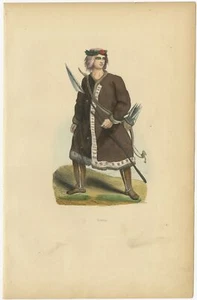 Antica stampa di uno yakut di Wahlen (1843) - Foto 1 di 1