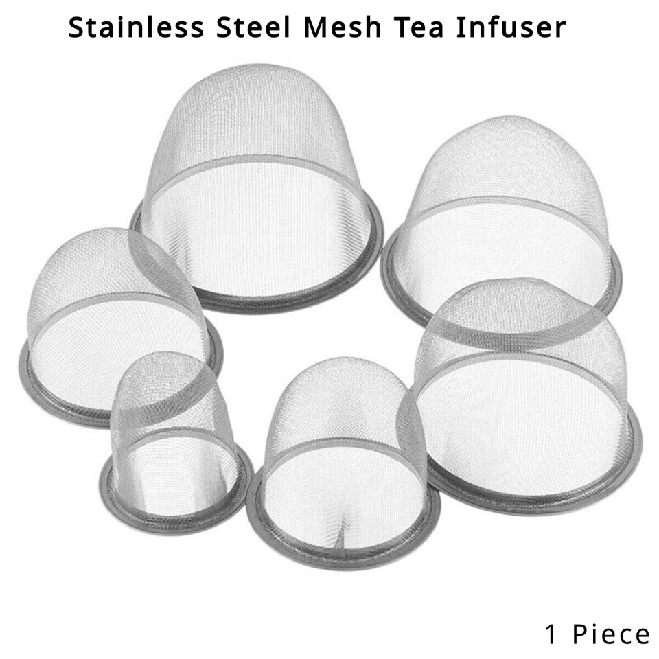 Stainless Steel Mesh Tea Infuser Strainer Teapot Tea Leaf Spice Filter Reusable - Image 1 of 4