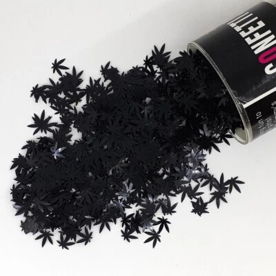 Hoja de marihuana confeti 3/8" - 7 colores - 2 piezas o 1/2 libras - ENVÍO GRATUITO Foto 1 de 4