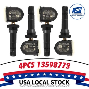 4Pcs OE 13598773 Tire Pressure Sensor TPMS 433MHz For GMC Buick Chevy - Photo 1 sur 15