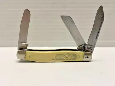 Schrade USA 885UH Bear Bryant Commemorative Stockman Knife Stainless Blades READ - Image 1 of 4