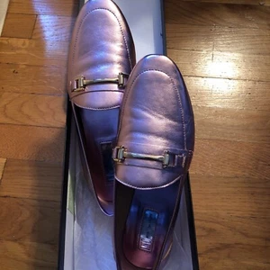 INC International Concepts Oleena Pink Metallic Slip On Loafers size 8M NEW - Picture 1 of 8