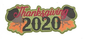 LIBRO DE RECORTES PREFABRICADO-PIEZAS DE PAPEL-DISEÑO-TÍTULO-ACCIÓN DE GRACIAS 2020 - Imagen 1 de 1