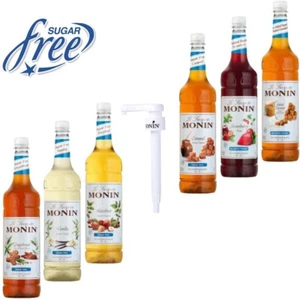 Monin 1L Syrups for Coffee & Cocktails Sugar Free Multiple Flavours - Picture 1 of 26