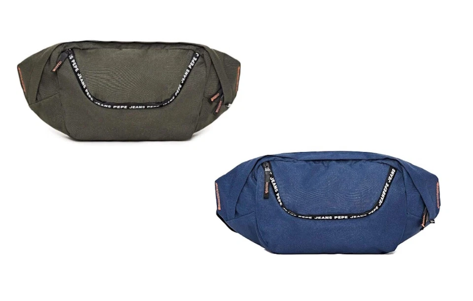 Bolsa masculina Pepe Jeans ombro/crossbody Marken azul oliva escura ou aço, PM030536 - Imagem 1 de 1