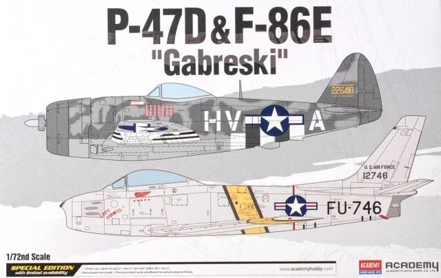 Academy Hobby 12530 P-47D & F-86E "Gabreski" Limited Edition 1/72 - Image 1 of 1