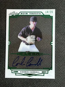 CORBIN CARROLL 2019 Leaf Trinity Baseball AUTO Autograph Acetate Card 14/25 - Bild 1 von 2