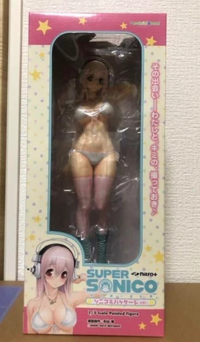 Super Sonico Sonicomi Package ver. 1/5 PVC Figureese Orchidseed with box used JP Cover