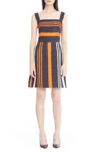  Dolce & Gabbana  striped brocade dress ( Size 44- US 10) - Picture 1 of 10
