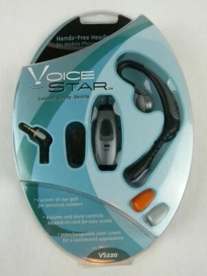 Voice Star Hands- Free Headset for Mobile Phones VS220 Brand New Free Shipping   - Image 1 of 4