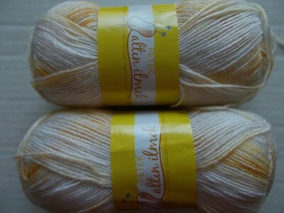 Altin Ilmek Petek gradient baby yarn, Yellow/off white, lot of 2 (346 yds ea) - Image 1 of 2