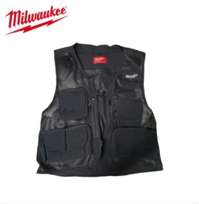 Milwaukee Mesh Utility Work Vest with Multiple Pockets - Size Large (L) - Image 1 of 3