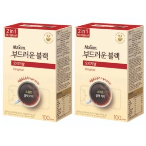 Maxim Original Smooth Black Coffee Mix (2.7g x 100Sticks x 2Box) Korea - Picture 1 of 8
