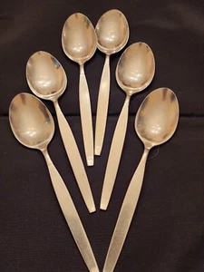 Vintage Oneida FROSTFIRE Community Stainless Flatware - Oval Soup Spoon 6.75 in - Picture 1 of 12