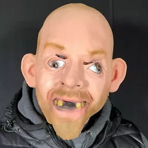 Calvo Hombre Máscara John Tigre Rey Hillbilly Látex Inbred Disfraz Crazy Ojos - Imagen 1 de 11