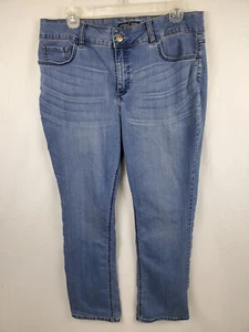 Rider's By Lee Mid Rise Straight Leg Women's Jeans Blue Size 14/P - Picture 1 of 4