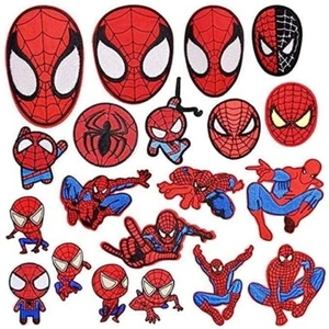 Spiderman Superhero 20 Piece Embroidered Iron On Patch Set - Picture 1 of 1