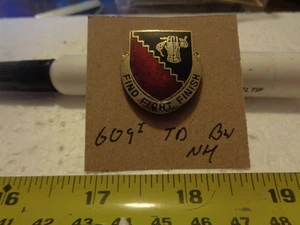 609th Tank Destroyer Battalion NH Unit Crest, DI, DUI (DRAW#BK) - Foto 1 di 1