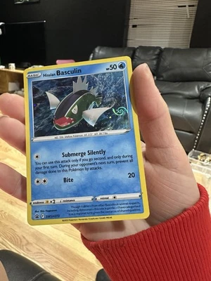 Hisuian Basculin HD FART SWIRL 🌀SWSH273 Sword & Shield Promo Cards Holo - Image 1 of 4