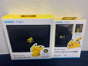 ⚡【NEW】Pokemon 3-in-1 MagSafe Wireless Charger WITH Pouch Pikachu Limited (Black) - Picture 1 of 14