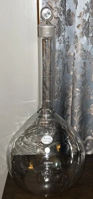 "Tapón de vidrio para frasco volumétrico Wilma's Labglass 10000 ml, clase A EXCELENTE 23,5""" Foto 1 de 4