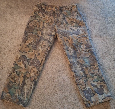 VTG RedHead Insulated Advantage Camo Jeans Mens 38x29(tag 40x32) Made in USA - Image 1 of 4