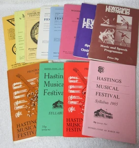 12 Assorted Vintage 1980s Festival Programmes Hastings, Lewisham etc - Picture 1 of 8