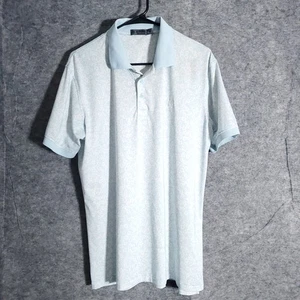 Camisa Polo G/FORE Para Hombres M Azul Claro Floral Golf Rendimiento Atlético Deportes Logo - Imagen 1 de 9