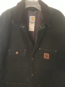 Vintage Carhartt Green Chore Jacket C02 SPC USA Union Made Blanket Lined Gr. XL - Bild 1 von 11